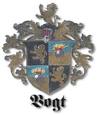 One VOGT Family Crest We Have Come Across One VOGT Family Crest We Have Come Across